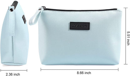 Cosmetic Bags for Women Small Makeup Bag for Purse Pu Leather Makeup Pouch Travel Makeup Bag with Zipper Make up Bag for Travelling